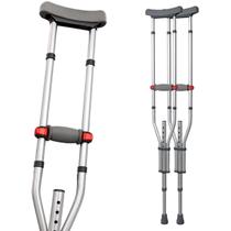 Par Muleta Axilar Universal Desmontável Alumínio até 130kg Medicinal Live Well Par Muleta Axilar Universal Desmontável Alumínio até 130kg Medicinal Live Well