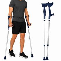 Par Muletas Canadenses Mercur Ajustáveis 4 Cores Alumínio Leve Resistente Ortopédica 130Kg Par Muletas Canadenses Mercur Ajustáveis 4 Cores Alumínio Leve Resistente Ortopédica 130Kg