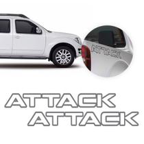 Par Nissan Frontier Attack Grafite Kit Emblema Adesivo