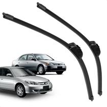 Par Palheta Dianteira Limpadora de Para-brisa Civic 2001 a 2006 de Silicone