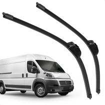 Par Palheta Dianteira Limpadora de Para-brisa Ducato 2019 a 2025 de Silicone Par Palheta Dianteira Limpadora de Para-brisa Ducato 2019 a 2025 de Silicone