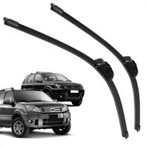 Par Palheta Dianteira Limpadora de Para-brisa Ecosport 2005 a 2010 de Silicone Par Palheta Dianteira Limpadora de Para-brisa Ecosport 2005 a 2010 de Silicone