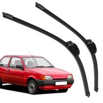 Par Palheta Dianteira Limpadora de Para-brisa Fiesta Hatch 1991 a 1996 de Silicone