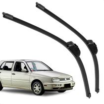 Par Palheta Dianteira Limpadora de Para-brisa Golf G3 1991 a 1996 de Silicone
