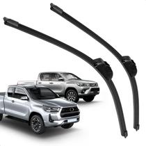 Par Palheta Dianteira Limpadora de Para-brisa Hilux 2016 a 2025 de Silicone Par Palheta Dianteira Limpadora de Para-brisa Hilux 2016 a 2025 de Silicone