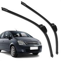 Par Palheta Dianteira Limpadora de Para-brisa Meriva 2002 a 2012 de Silicone