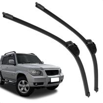 Par Palheta Dianteira Limpadora de Para-brisa Pajero Tr4 2002 a 2009 de Silicone Par Palheta Dianteira Limpadora de Para-brisa Pajero Tr4 2002 a 2009 de Silicone