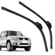 Par Palheta Dianteira Limpadora de Para-brisa Pajero Tr4 2010 a 2015 de Silicone Par Palheta Dianteira Limpadora de Para-brisa Pajero Tr4 2010 a 2015 de Silicone