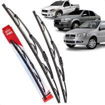 Par Palheta Dianteira Limpadora de Para-brisa Palio Siena Strada G4 de Ferro