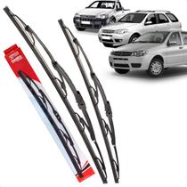 Par Palheta Dianteira Limpadora de Para-brisa Palio Siena Strada Weekend G3 de Ferro