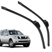Par Palheta Dianteira Limpadora de Para-brisa Pathfinder 2005 a 2009 de Silicone