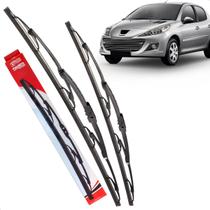 Par Palheta Dianteira Limpadora de Para-brisa Peugeot 207 2008 a 2012 de Ferro