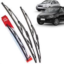 Par Palheta Dianteira Limpadora de Para-brisa Polo Hatch Sedan 2001 a 2009 de Ferro