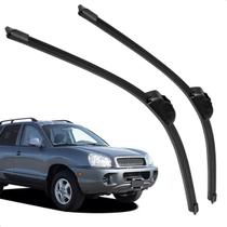 Par Palheta Dianteira Limpadora de Para-brisa Santa Fé 2001 a 2005 de Silicone