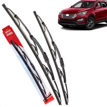 Par Palheta Dianteira Limpadora de Para-brisa Santa Fé 2013 a 2020 de Ferro Par Palheta Dianteira Limpadora de Para-brisa Santa Fé 2013 a 2020 de Ferro
