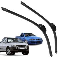 Par Palheta Dianteira Limpadora de Para-brisa Saveiro 2000 a 2010 de Silicone