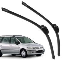 Par Palheta Dianteira Limpadora de Para-brisa Space Wagon 1999 a 2004 de Silicone Par Palheta Dianteira Limpadora de Para-brisa Space Wagon 1999 a 2004 de Silicone