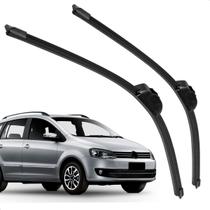 Par Palheta Dianteira Limpadora de Para-brisa Spacefox 2006 a 2012 de Silicone