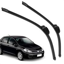 Par Palheta Dianteira Limpadora de Para-brisa Tiida Sedan 2011 a 2013 de Silicone Par Palheta Dianteira Limpadora de Para-brisa Tiida Sedan 2011 a 2013 de Silicone