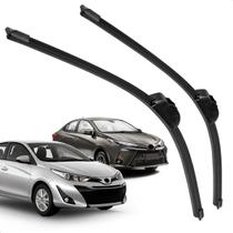 Par Palheta Dianteira Limpadora de Para-brisa Yaris 2018 a 2025 de Silicone
