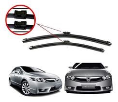 Par palheta limpador de parabrisa chuva honda civic 2007 a 2011