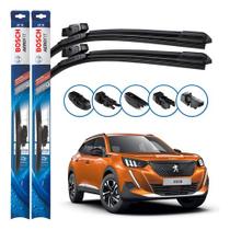 Par Palheta Limpador Paleta Parabrisa Bosch 2008 2023 E 2024 Preto