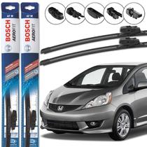 Par Palheta Limpador Parabrisa Bosch Honda Fit 2009 Até 2014