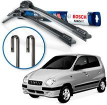 Par Palheta Limpador Parabrisa Bosch Hyundai Atos Atos Prime 1999 2000 2001 Braço Gancho Par Palheta Limpador Parabrisa Bosch Hyundai Atos Atos Prime 1999 2000 2001 Braço Gancho