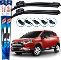 Par Palheta Limpador Parabrisa Bosch Jac T5 2016 2017 2018 2019 Par Palheta Limpador Parabrisa Bosch Jac T5 2016 2017 2018 2019