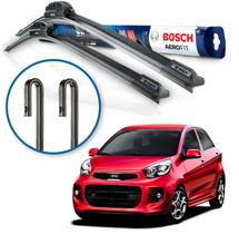 Par Palheta Limpador Parabrisa Bosch Kia Picanto 2006 em diante Par Palheta Limpador Parabrisa Bosch Kia Picanto 2006 em diante