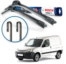 Par Palheta Limpador Parabrisa Bosch Peugeot Partner 1997 em diante Par Palheta Limpador Parabrisa Bosch Peugeot Partner 1997 em diante