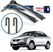 Par Palheta Limpador Parabrisa Bosch Polo Sedan 2002 2003 2004 05 06 07 08 2009 2010