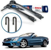 Par Palheta Limpador Parabrisa Dianteira Aerofit Bosch Série SL 2001 A 08 09 10 11 2012 Braço Gancho