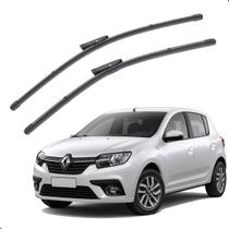 Par Palheta Limpador Parabrisa Dianteiro Renault Sandero 2008 a 2023 Par Palheta Limpador Parabrisa Dianteiro Renault Sandero 2008 a 2023