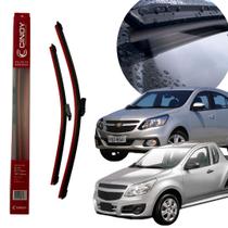 Par Palheta Limpador Parabrisa Especifica AGILE 2011-2014 e MONTANA 2011 Cinoy