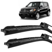 Par Palheta Limpador ParaBrisa Kia Soul 2009 2010 2011 2012 2013 Silicone encaixe Gancho