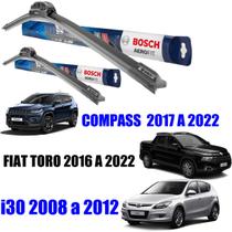 Par Palheta Limpador Parabrisa Original Bosch Hyundai I30 Jeep Compass Fiat Toro
