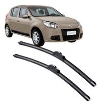 Par Palheta Limpador Parabrisa Sandero 2008 a 2013 Par Palheta Limpador Parabrisa Sandero 2008 a 2013