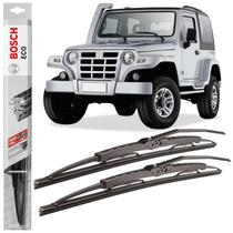 Par Palheta Parabrisa Bosch Ferro P/ Troller T4 2001 A 2012