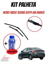 Par Palhetas Limpador de Parabrisa Dianteiro para Novo HB20 Sedan 2019 2020 2021 2022