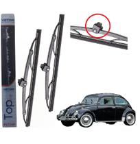 Par Palhetas Limpador Para-brisa Fusca 53 A 75 Fixa Parafuso