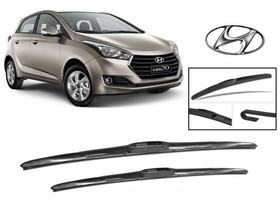 Par Palhetas Limpador Parabrisa Dianteiro Modelo Original para Hyundai HB20 2013 A 2019