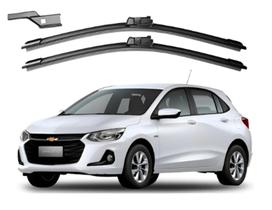 Par Palhetas Limpador Parabrisa Dianteiro Vclear Chevrolet Onix 2013 a 2017- cod2414D