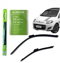Par Palhetas Limpador Parabrisa Dianteiro Vclear Fiat Palio - cod. 2416B Par Palhetas Limpador Parabrisa Dianteiro Vclear Fiat Palio - cod. 2416B