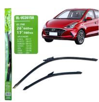 Par Palhetas Limpador Parabrisa Dianteiro Vclear HB20 2020 em diante - cod. 2615A