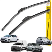 Par Palhetas Limpador Parabrisa Fiorino Uno HB20 Honda Fit