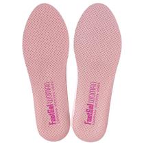 Par Palmilha Footgel Uso diário Feminino Rosa e Branco Par Palmilha Footgel Uso diário Feminino Rosa e Branco