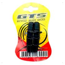 Par Pastilha Sapata de Freio GTS V-Brake Borracha 70mm Preto