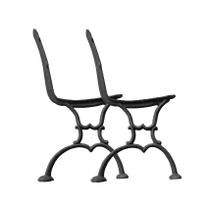 Par Pé de Banco Praça Jardim Arcos Íris em Ferro Fundido Par Pé de Banco Praça Jardim Arcos Íris em Ferro Fundido