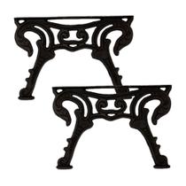 Par Pé De Mesa Base Tamanduá Em Ferro Fundido 54X37Cm